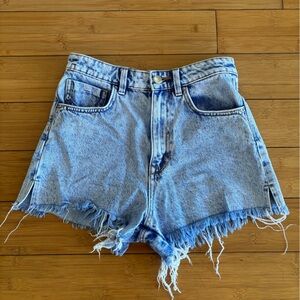 Zara High Waisted Jean Shorts